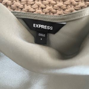Express size S silk tank top i want to say it’s a sage green color.